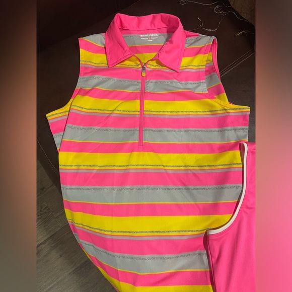 Golf America Sleeveless Half Zip Neon Top Lot, Women’s M - Picture 3 of 8